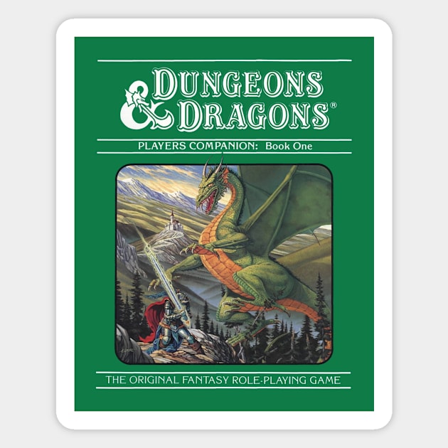 Dungeons and Dragons Companion Set Magnet by The Basement Podcast